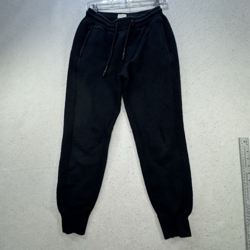 Rag & Bone Black Jogger Sweatpants Size XS Cotton Lounge Gorp Terry Cloth - Picture 4 of 12